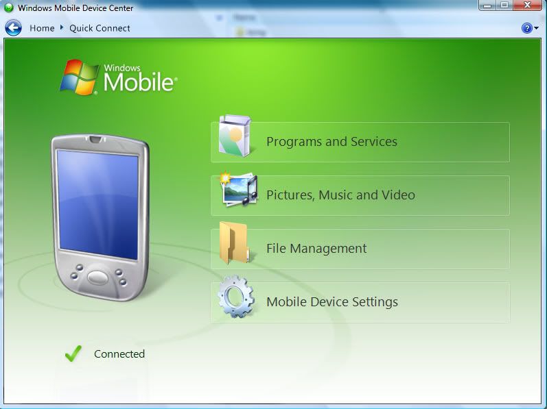 ... 64 bit windows mobile device center is activesync for windows vista