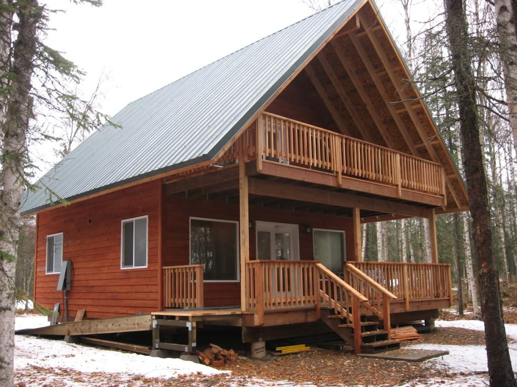 Re: 1 1/2 Story Cabin nearing completion in Alaska