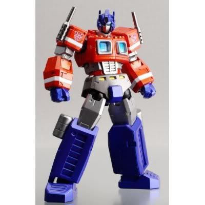 Transformers Action Figures, Transformers: Cybertron Commander Optimus Prime Convoy Revoltech Action Figure