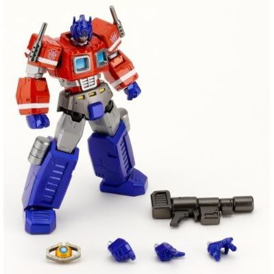 Transformers Action Figures, Transformers: Cybertron Commander Optimus Prime Convoy Revoltech Action Figure