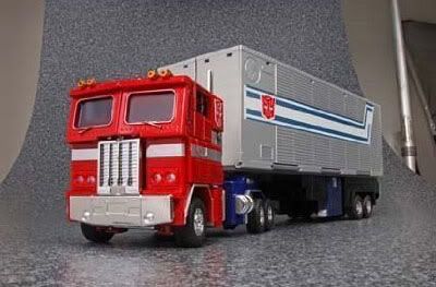 Transformers Action Figures, Transformers Optimus Prime Mp-04 Masterpiece Convoy With Trailer