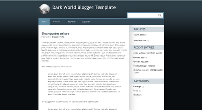 Free Blogger Templates For You And For Me