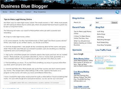 Free Blogger Template For You And For Me