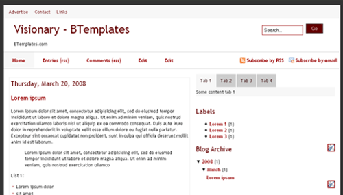 Free Blogger Template For You And For Me
